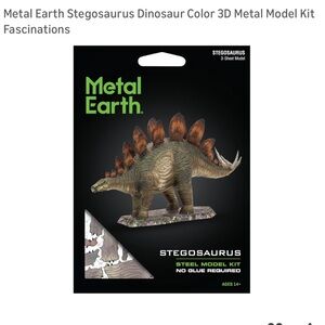 Stegosaurus 3D Metal Model‎ Kit - Green & Brown